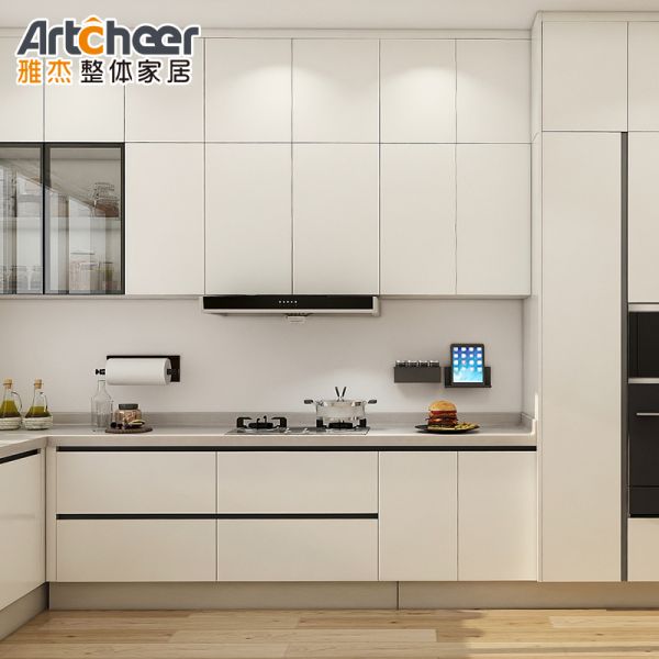 French Style Granite Top Kitchen Cabinet with Contemporary Design and Kitchen Island
