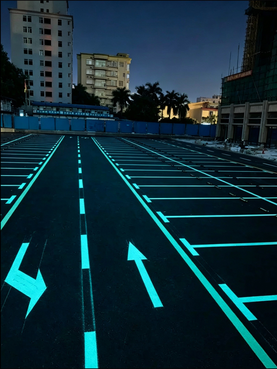 Glow in the Dark Road Paint for Concrete & Asphalt | 15yr Life