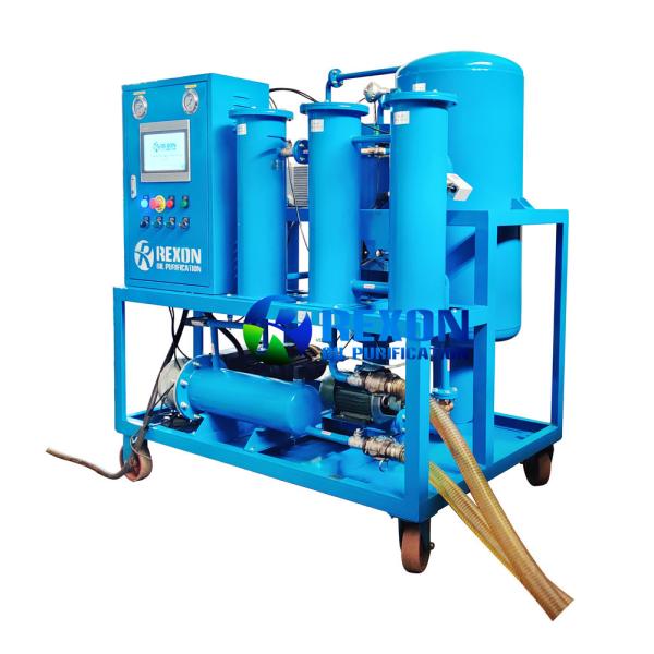 Óleo de vácuo Desidratação de vácuo Purificador de óleo hidráulico PLC Controle totalmente automático 30 KW Potência de aquecimento