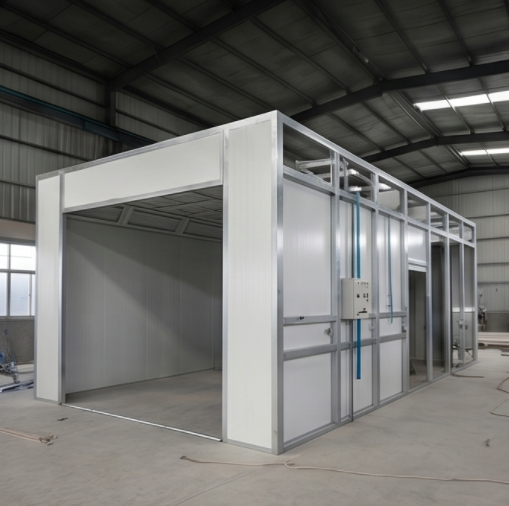 Modular Spray Booth Framework | Pre-Fabricated Paint Cabin Enclosure
