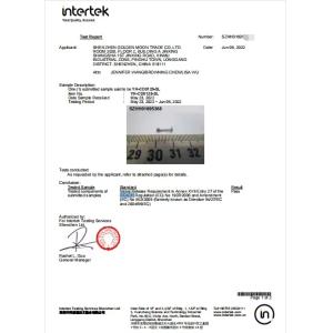 Shenzhen Hongti Jewelry Co., Ltd. Certifications