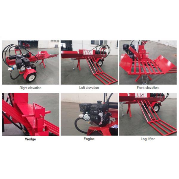 50t Wood Log Splitter Kinetic Hydraulic Fast Firewood Processor Gasoline Wood Splitter Machine