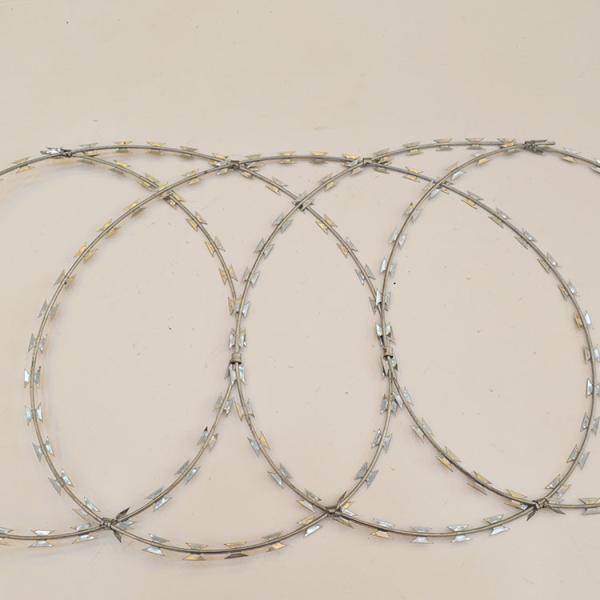 Galvanized Razor Barbed Concertina Wire for Border Wall/Airport Concertina Razor Barbed Wire