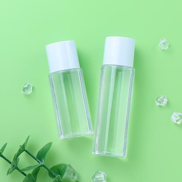 Transparent PET Toner Bottle - Leak-proof Plastic Cosmetic Bottle with Customizable Options for Skincare Packaging