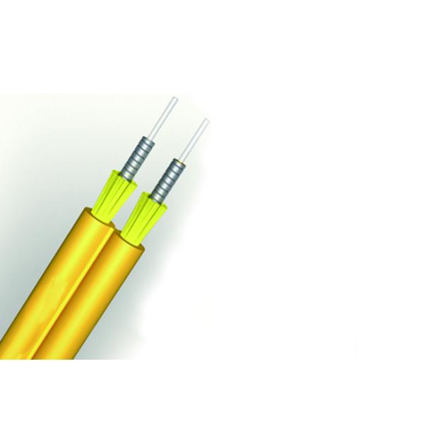 Duplex Zipcord Spiral Stainless Steel Armored Indoor Fiber Optic Cable