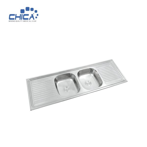 quality control procedure commercial stainless steel sink double bowl kitchen sink for house