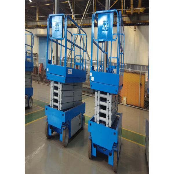 Power Pneumatic Upright Scissor Lift , Portable Scissor Lift Trojan Battery Incomparable Reliability