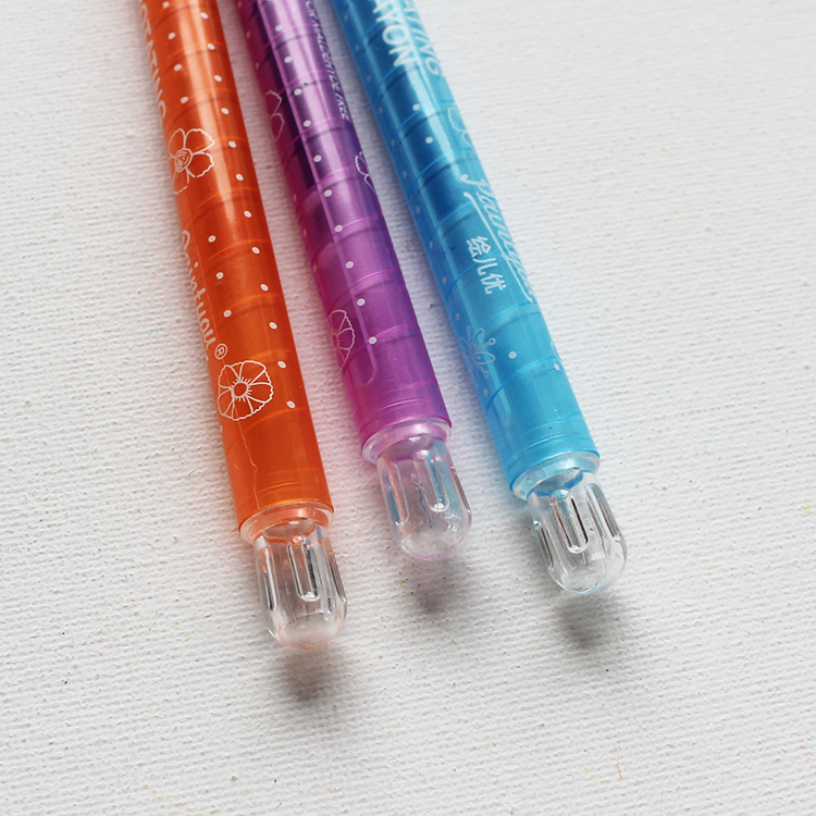 Cheap Price Cartoon Printing 12pcs Twist Crayons for Kids