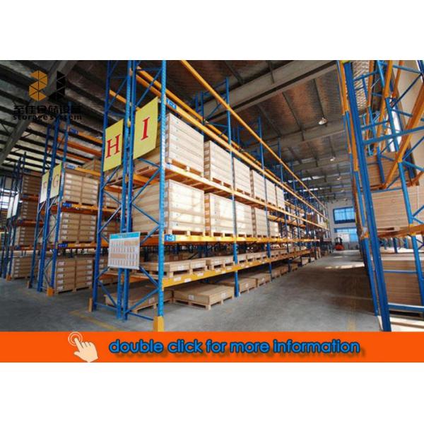 Multi Layer Cold Rolled Steel Pallet Rack Shelving Customized Size