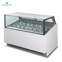 Congelador de display de sorvete de temperatura ultra baixa com caixa de luz personalizada ou base de mármore