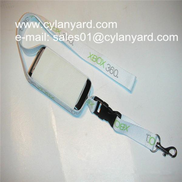 Spandex phone pocket neck lanyards, stretchable mobile phone holder neck ribbon