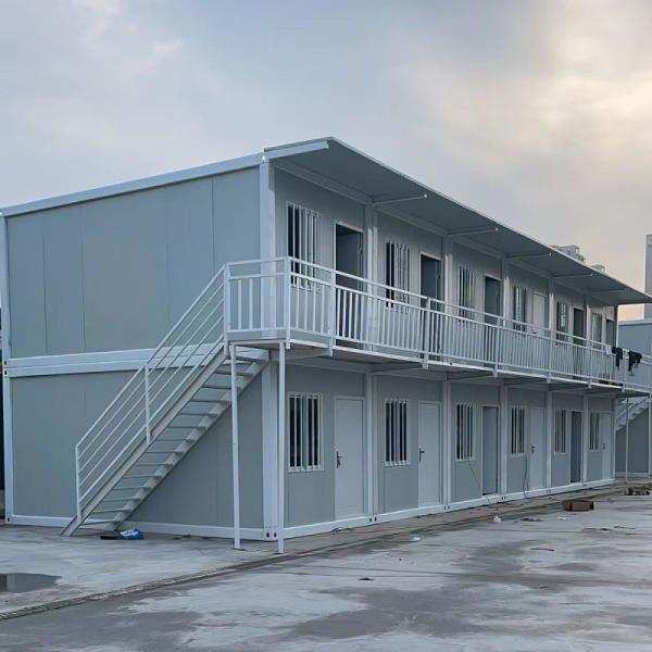 Casas Modulares Mobilizadas 2 andares Estrutura de Aço Container Casa para Vida Familiar