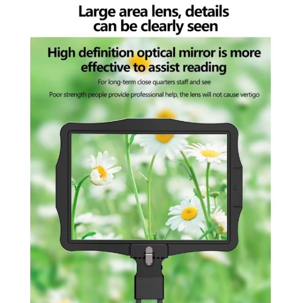 Wufan 2026 High Definition 3D LED Digital Magnifier 10/12 Inch Pull-Out Mobile Phone Screen Amplifier