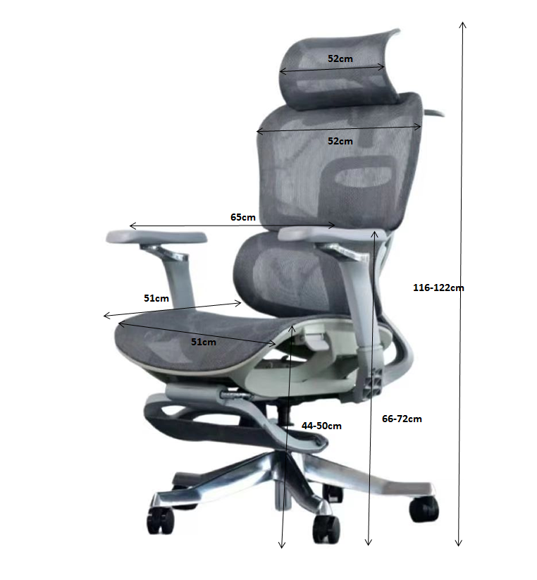 Ergonomic Full Mesh Chair High Back Executive CEO Chair with Footrest