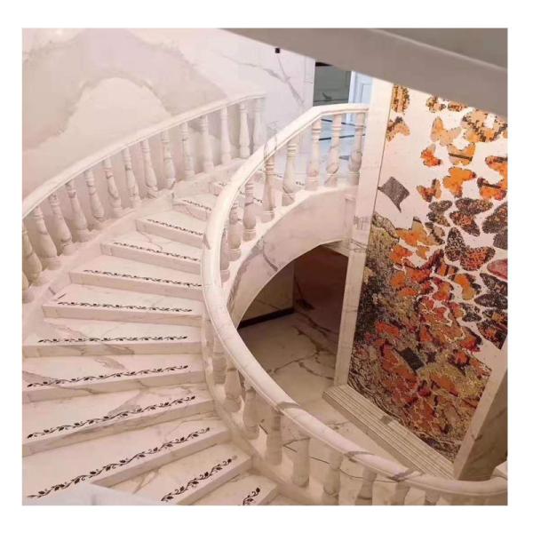 Home Decoration Beige Natural Stone Slab Granite Marble with Polished Finish ODM OEM