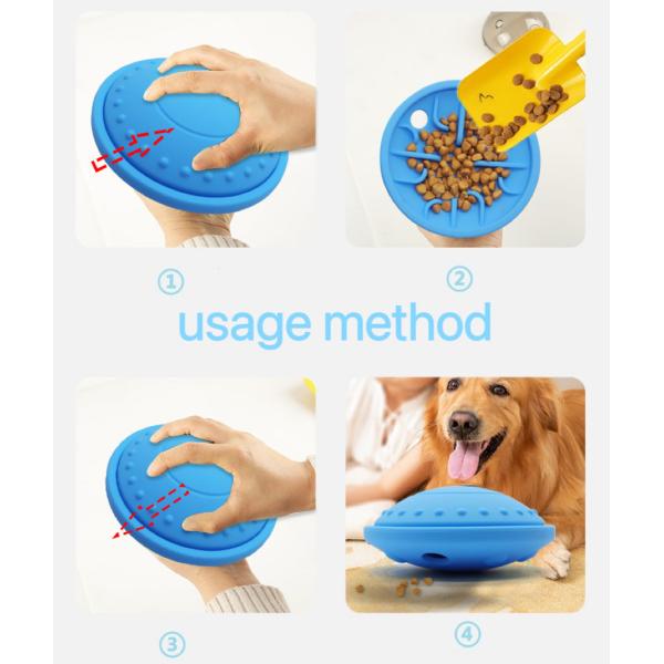 Interactive Food Ball Toy Durable Silicone Chew Ball for Dog Treat Puzzle and Training