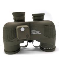 7x50 imperméabilisent Fogproof chassant des jumelles avec le télémètre et la boussole pour la navigation, canotage, pêche