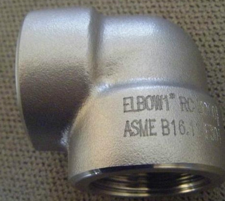 stainless ASTM A182 F304L threaded elbow