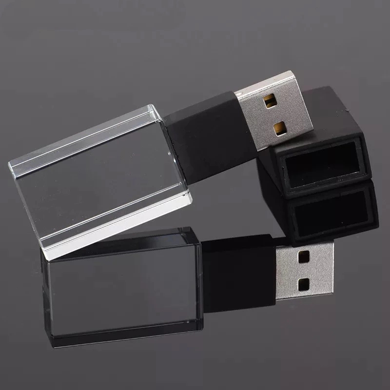Fast Speed Glass Crystal USB Flash Drive 8 ГБ 16 ГБ 4 ГБ Прозрачный USB флеш диск