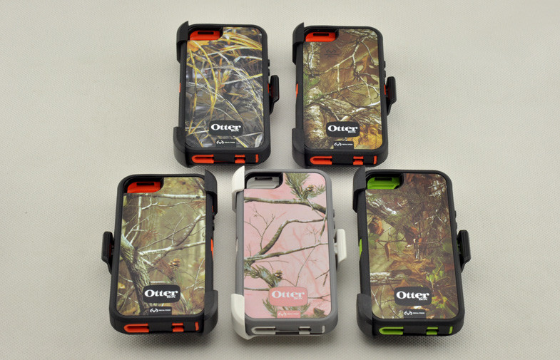 Realtree Camo Ottered Outer Box Phone Cases TPE Silicon For Iphone 5