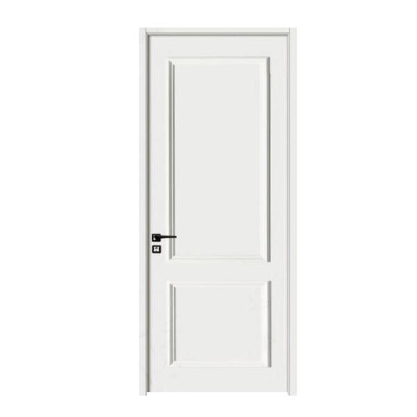 High Quality Pvc Film Laminated Extrusion Painting Wpc Hollow Frame Complete Door for Bathroom