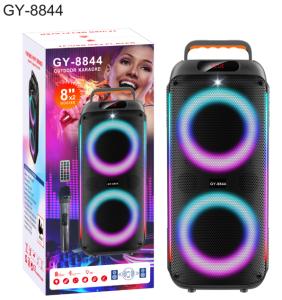 50W Portable Party Speaker with Bluetooth and LED Lighting