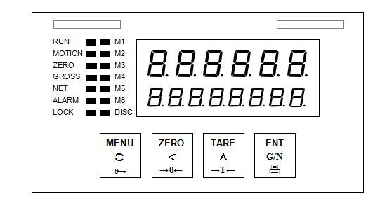 Red LED Digital Scale Indicator , 4 Material Ration Weight Controller System