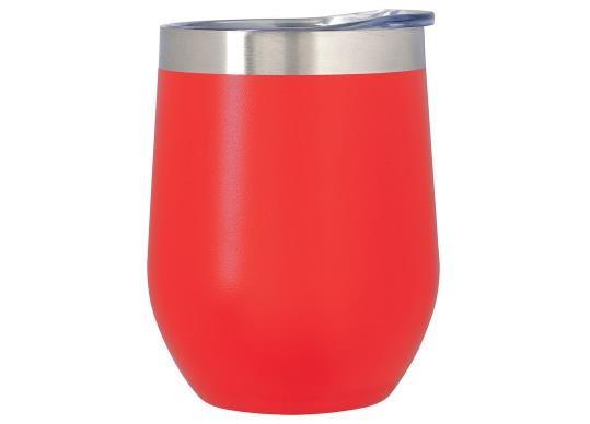 320ML Steel Stemless Wine Tumbler / Stainless Steel Wine Glasses With Lid