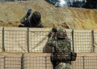 Tamaño recuperable del agujero de la barrera 100*100 ímetro del bastión de la seguridad de la cesta de la pared de la malla de alambre