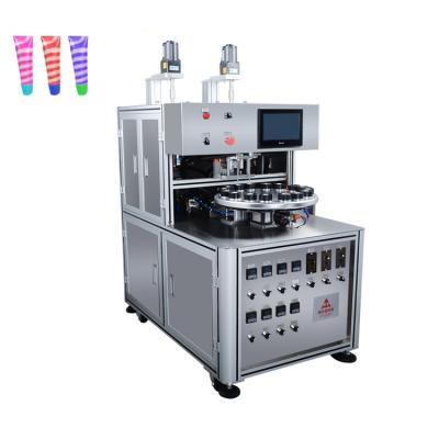 Accurate Cosmetic Cream Filling Machine Double Color Cream Jar Filling Machine With AC Motor