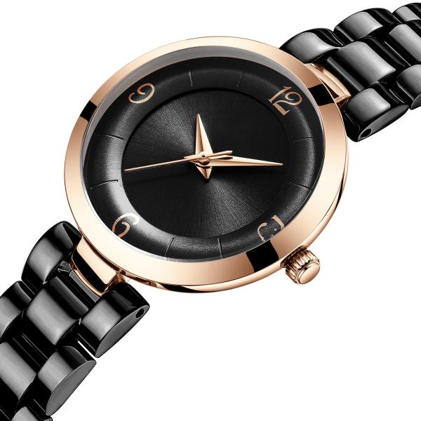 Small 30mm Women Quartz Watch Stainless Steel Strap OEM Customized Temperament