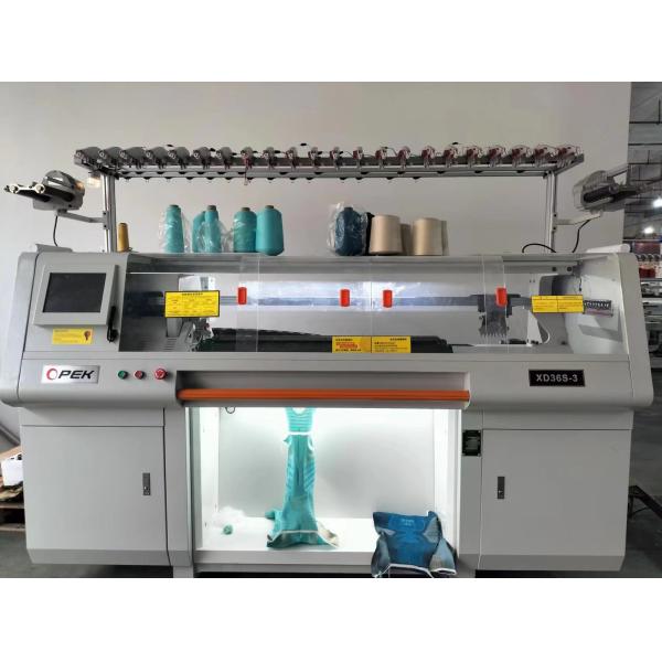 36inch 3 System 14gg Shoes Upper Knitting Machine for Fully Jacquard Sweater Knitting