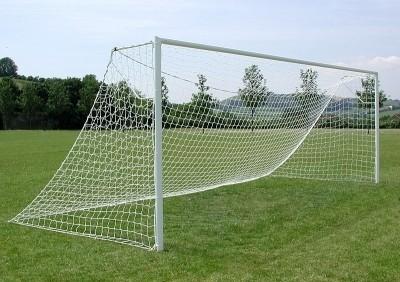 White Goal Net Soccer Net Polyethylene 4.0mm Twisted Rope