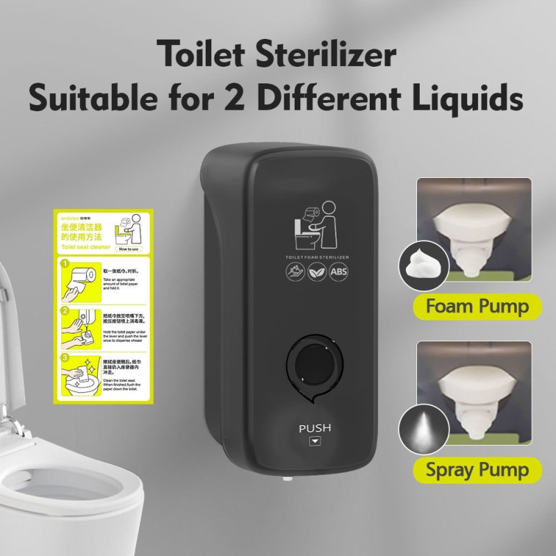 ABS Wall Mounted Toilet Cleaner Dispenser 1000ml Capacity With 1 Year Warranty