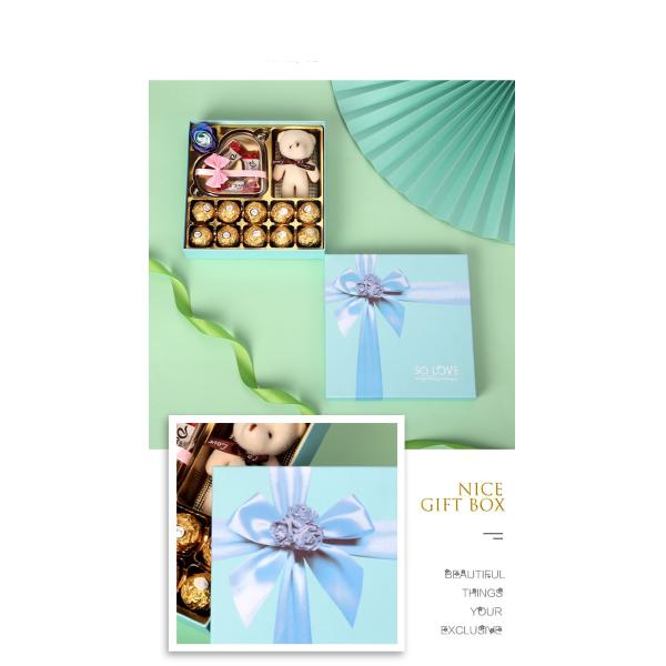 Коробка подарков на заказ с шоколадом с вставкой свадебный день рождения CDandy печенье бумажная упаковка