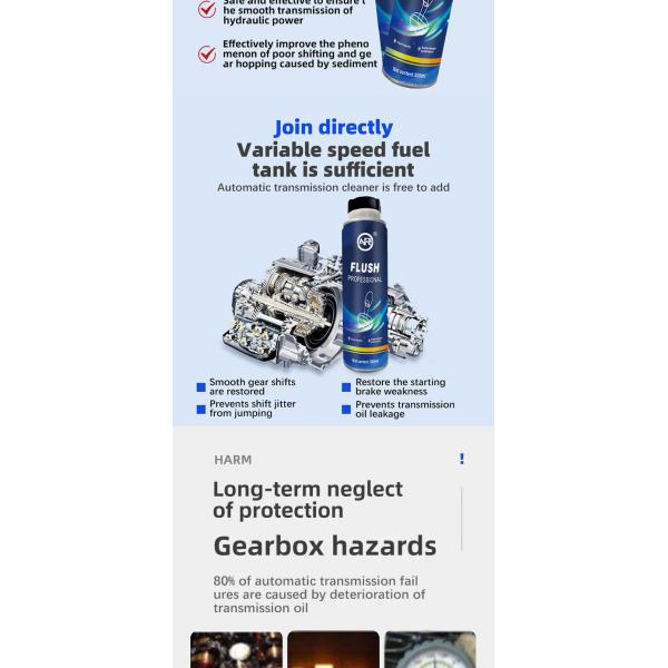 OAR Car Drive Train Cleaner su socio en el mantenimiento del sistema de transmisión automática