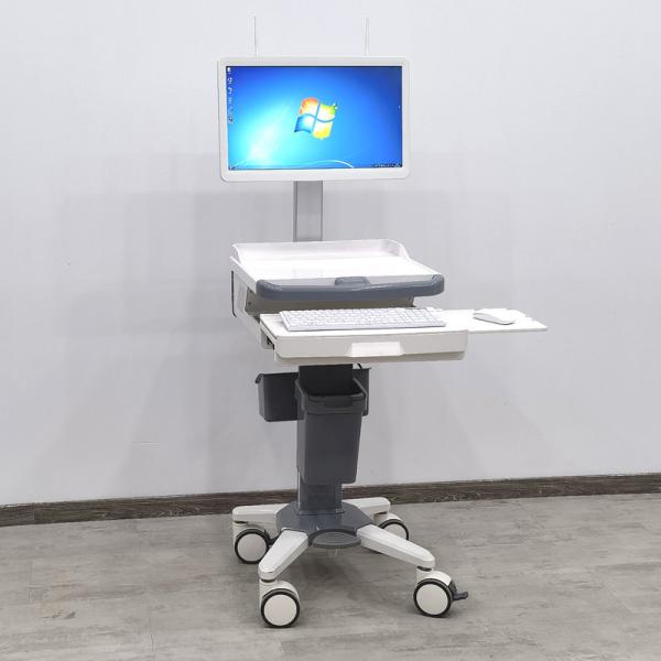 モバイル医療用コンピューターカート 高さ調節可能 ラップトップワークステーション EMR用