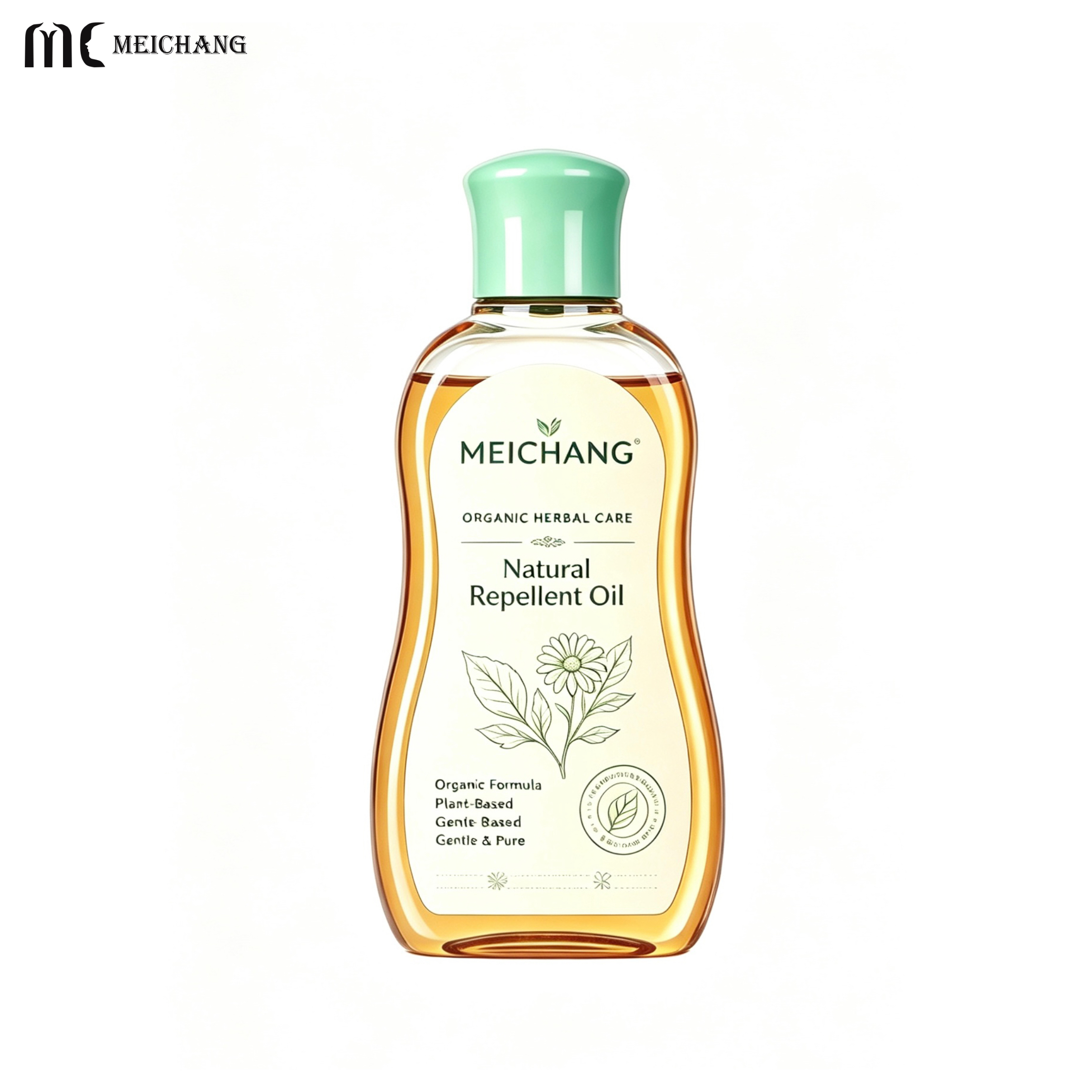 200ml Biodegradable Baby Care Oil Bottle with Flip Top Cap(MC-442)