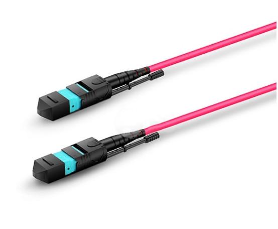 8-24 Fibers OM4 HD BIF Mtp Breakout Cable Multimode LSZH Bunch