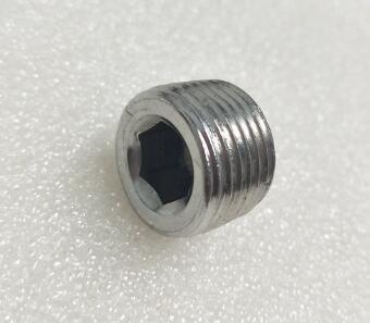 Aluminum Anodized Metal Dowel Pins Thread Male NPT Hex Socket Allen Head Pipe Plugs