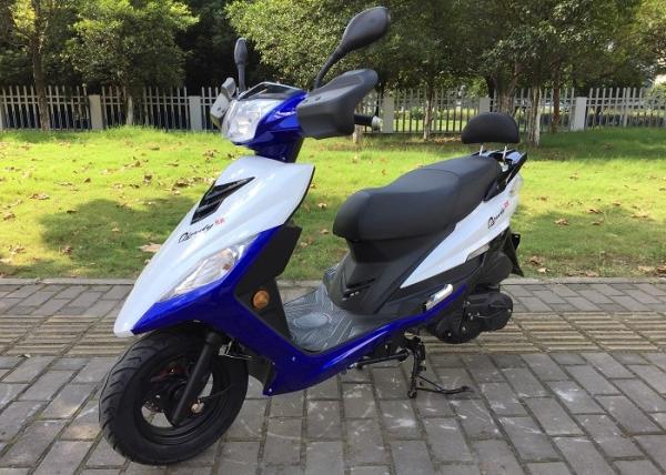 Professional Street Legal Gas Scooters Low Emission Convenient Plastic Body Shell