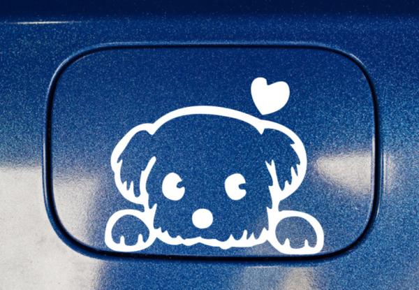 Pet Cute Dog Cartoon Window Decals Funny Animal Vinyl Long Time Use