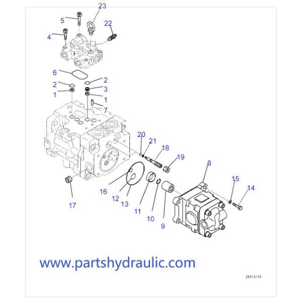 708-3S-04573 Gear Pump PC55MR-3 For Komatsu Genuine Excavator Hydraulic Pump