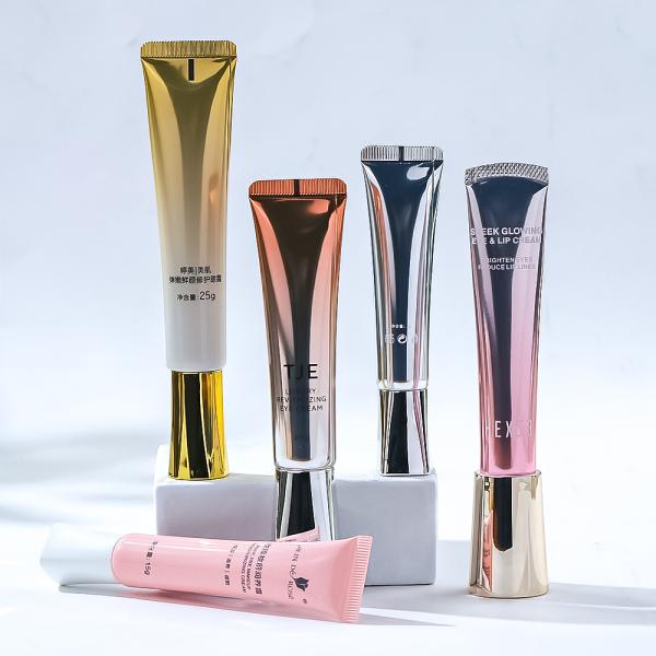 Custom Plastic Cosmetic Tubes with Screw or Flip Caps