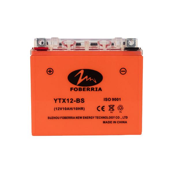 Wholesale Black Color High Performance YTX12 BS Motorcycle Battery