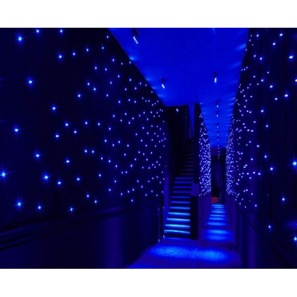 Blue and White LED Shining Background Curtain LED Star Curtain BW For Wedding Stage Background Decoration