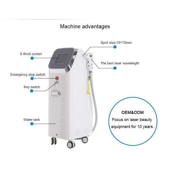 Triple Wavelength Diode Laser Hair Removal Machine 755 808 1064nm Available