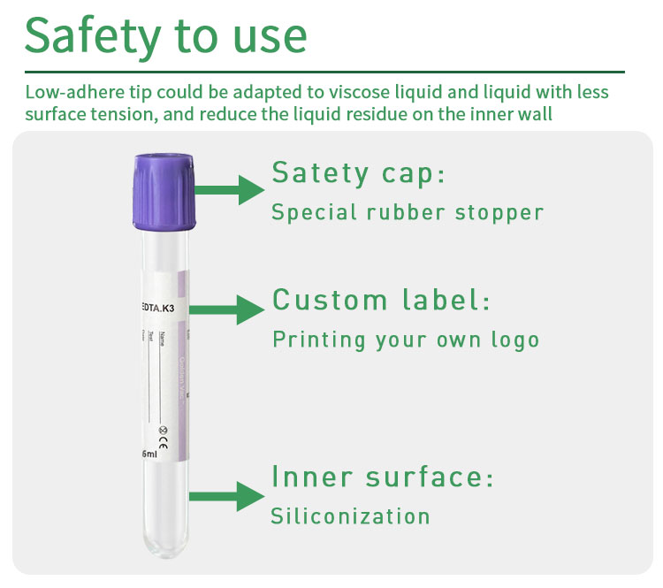 Medical Hospital Glass PET Disposable 1-5ml Test Tube With 3.2% Sodium Citrate Vacuum Blood Collection Tube