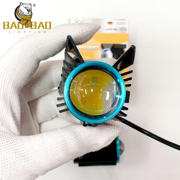 G17 Aluminum 11 Watts Mini Driving Light White Yellow Dual Color Red Devil Eyes Mini Fog Light for Motorcycle Bike Led Light