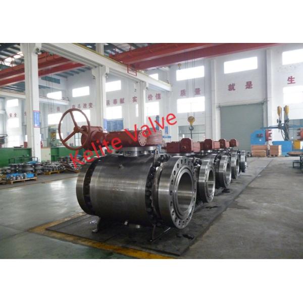 Carbon Steel Trunnion Ball Valve , 3 Inch Flanged Ball Valve API Standard